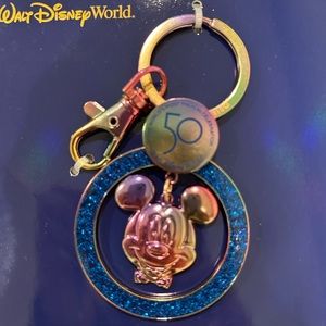 Disney World 50th Anniversary Keychain